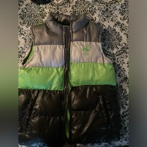 Beverly Hills Polo Green grey and black puffer